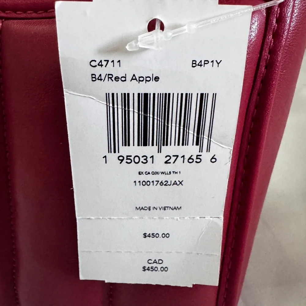 New. NWT Never used Coach Willis Top Handle 18 With Quilting - Picture 7 of 15